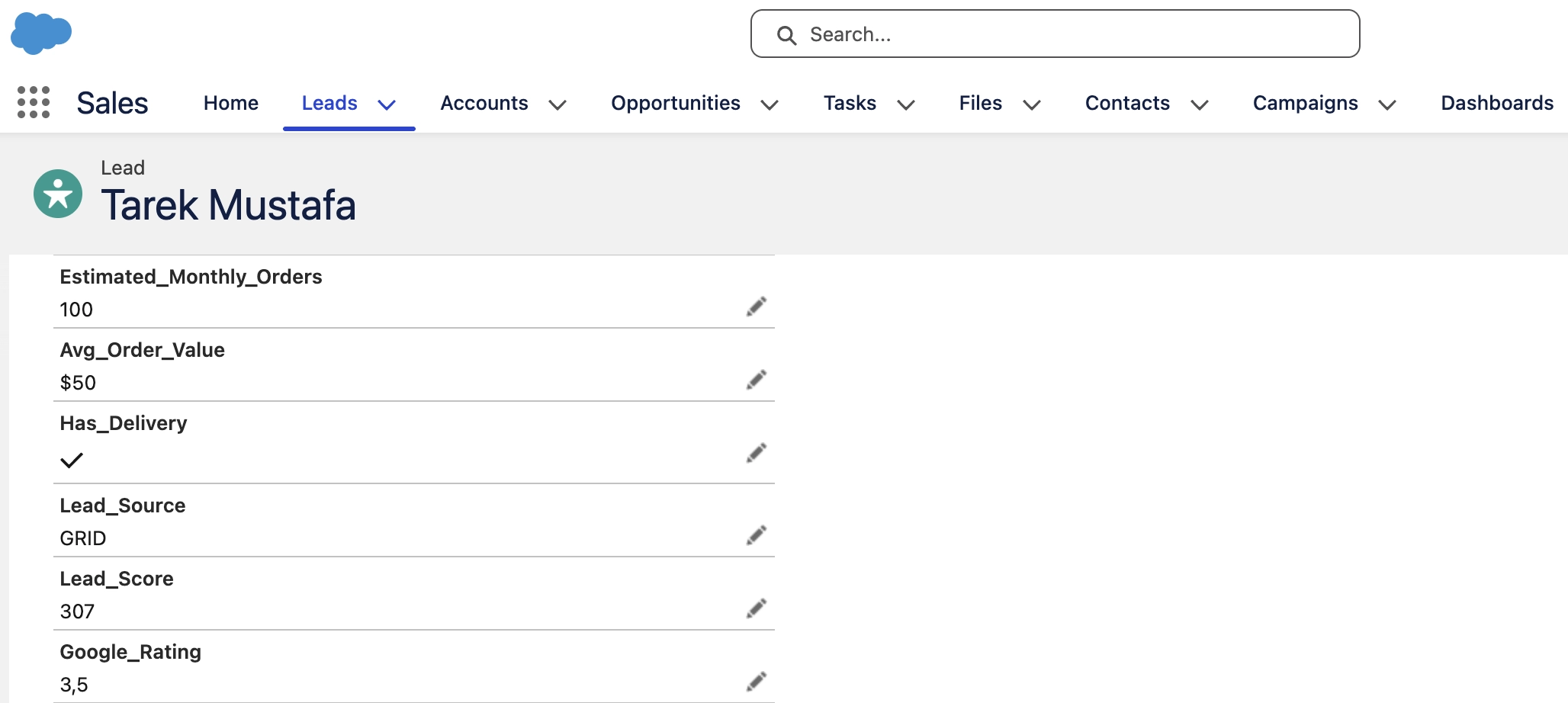 Lead with Lead Score